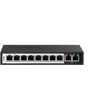 سوئیچ 8 پورت POE HR901-AF82Nدو پورت Uplink